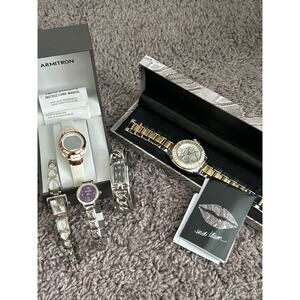 Lot of womens watches (6) Heldi Klum Armitron. Fondini and Mudd